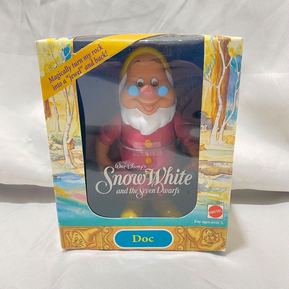 1992 Mattel Disney Snow White and the 7 Dwarfs Doc Doll Magic Color Change - Picture 3 of 9